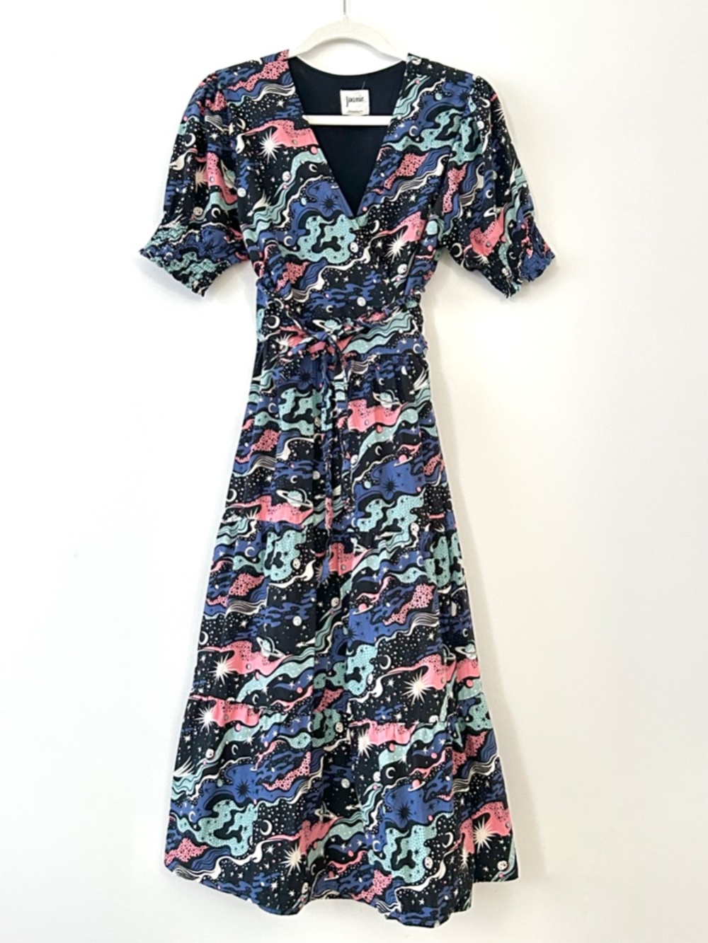 Joanie 100% Organic Cotton Celestial Allegra Wrap Dress